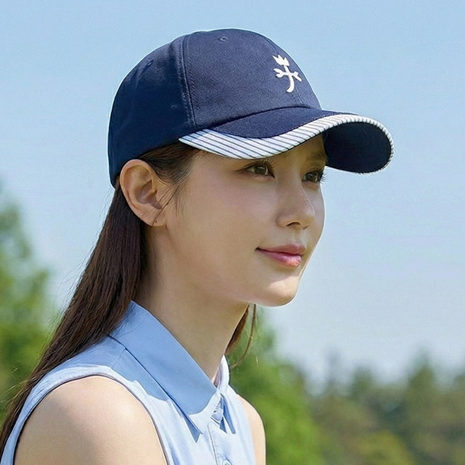 까스텔바작 CSW-56 남녀공용 스트라이프 블라종 볼캡 골프모자, 1개, 네이비