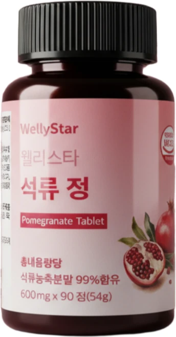 웰리스타 석류정 갱년기 건강 식물성에스트로겐 갱년기 증상완화 1개 3개월분, 90정 - 쿠팡