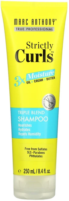 Marc Anthony 모발 관리 Strictly Curls Triple Blend 샴푸 8.4 fl oz (250 ml), 1개, 250ml - 쿠팡