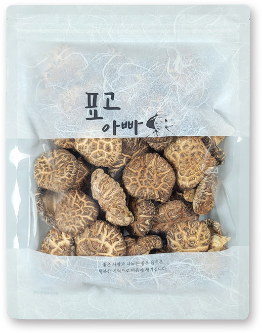 표고아빠 참나무원목재배 자연건조 국산표고버섯 산지직송, [흑화고(중)] 200g, 1개