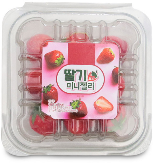 딸기 모양 미니젤리, 15g, 1개