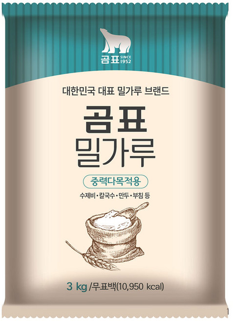 코스트코 곰표 중력 밀가루 1KG X 6, 3kg, 5개