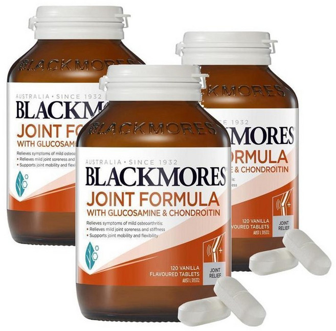 블랙모어스 조인트 포뮬라 글루코사민 콘드로이친 Blackmores Joint Formula, 120정, 3개