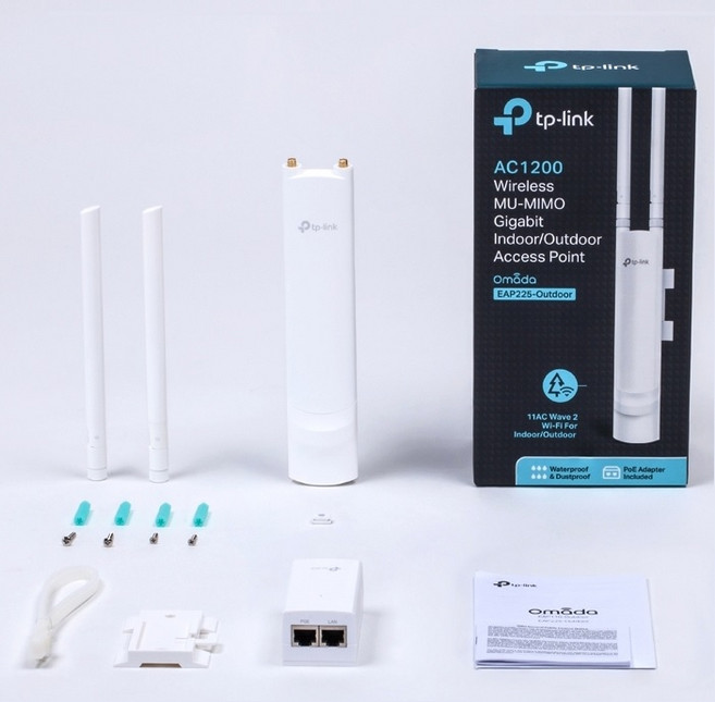 실외용 WIFI AP EAP225-Outdoor IP65 벽 폴기둥 장착킷포함