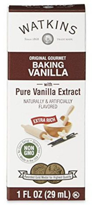 왓킨스 오리지널 고메 베이킹 바닐라 1 액량 온스 (12개 팩) Watkins Original Gourmet Baking Vanilla 1 Fl Oz (Pack of 12), 1 Fl Oz (12팩), 1개