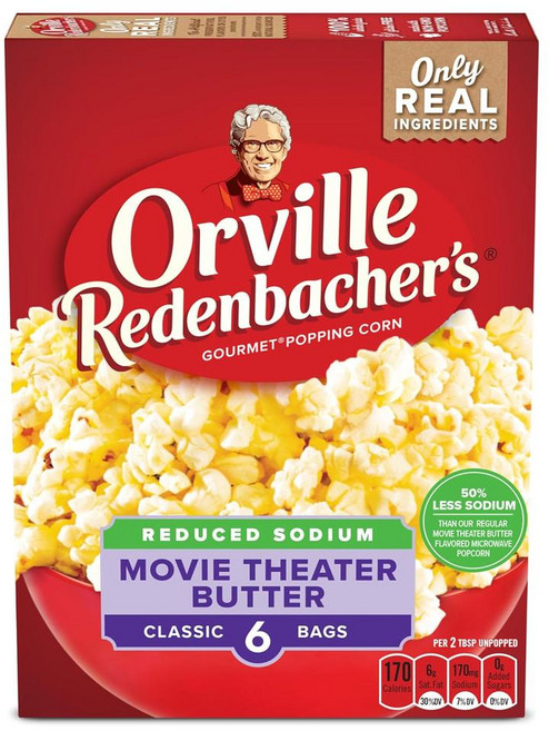 Orville Redenbacher’s 전자레인지용 팝콘 (저염 영화관 버터맛), 560g