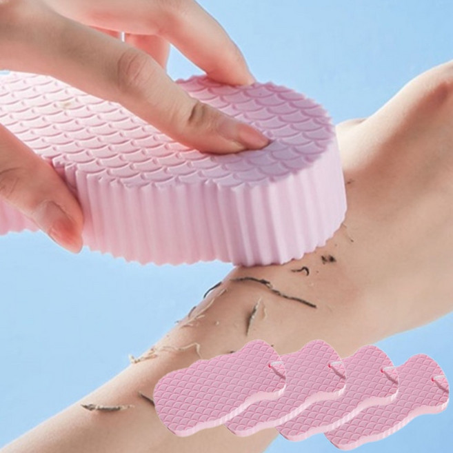 에이치패션 쓱싹 때펀지 매직 때밀이, 핑크, 1개입, 4개