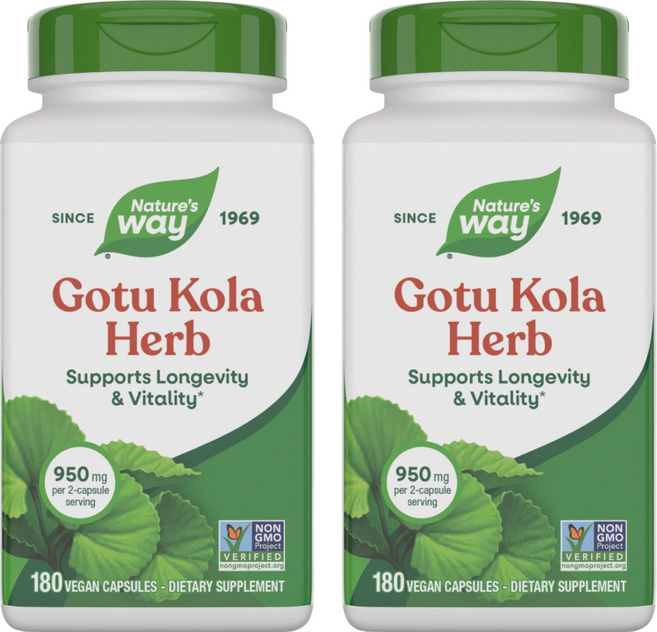 네이쳐스웨이 고투 쿨라 허브 950mg 베지테리안 캡슐, 180정, 2개