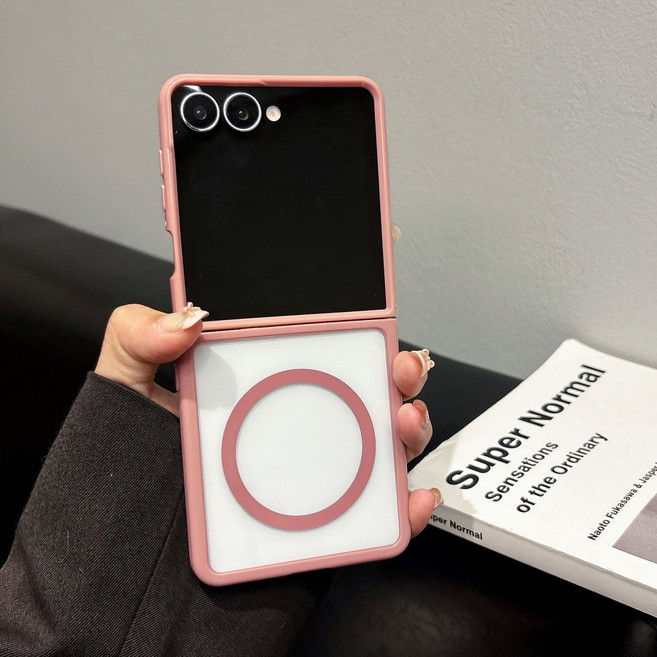 얌코 갤럭시 z플립5 z플립6 z플립7 맥세이프 투명 낙상 방지 휴대폰케이스 다색