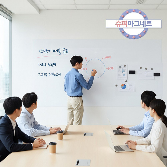 화이트보드 1미터 재단 연장가능 붙이는 화이트보드, 1미터 x 고정폭 1200mm_구매수량 연결재단