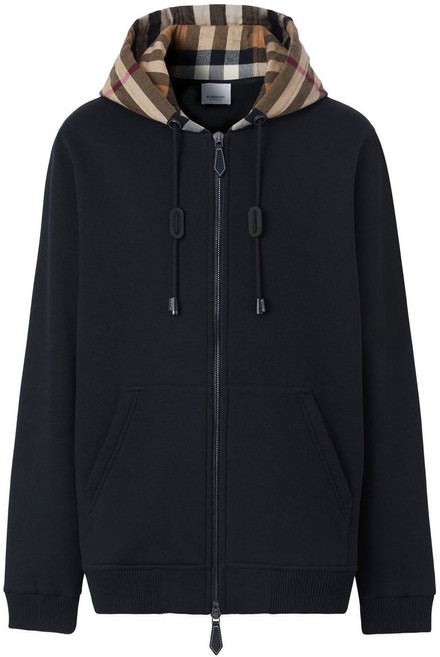 버버리 체크 패턴 후디