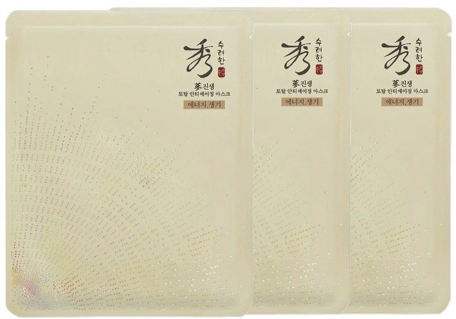 수려한 진생 토탈 안티에이징 마스크 28mlX3매