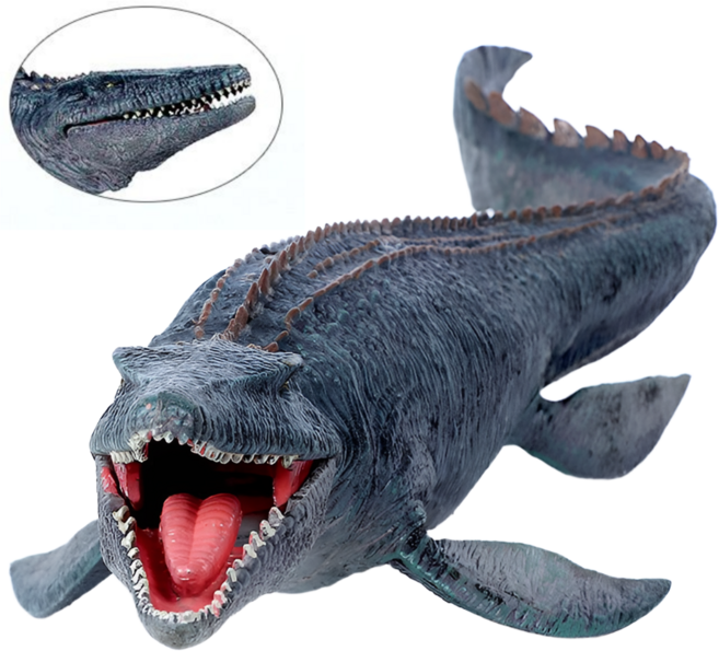 도다인몰 리얼한 대형 모사사우루스 공룡 피규어, 1개