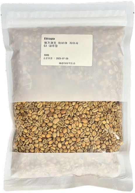 커피생두 에티오피아 아바야 게이샤 G1 예가체프, 500g, 1개