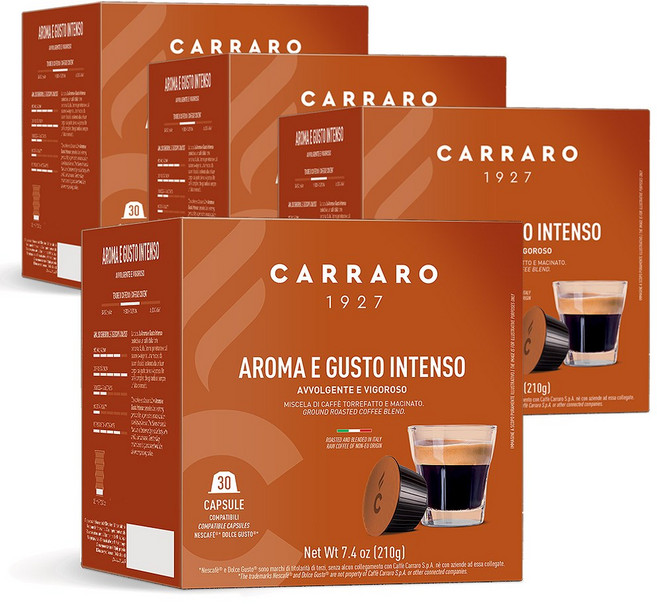 까라로 돌체구스토 호환 인텐소 캡슐커피, 7g, 30개입, 4개
