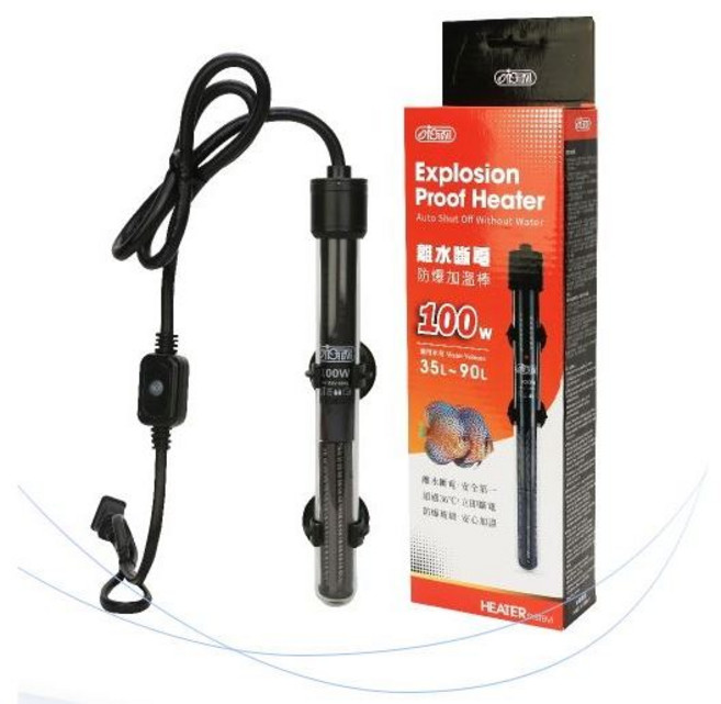 離水斷電防爆加溫棒 (雙控溫晶片) 魚缸加熱棒 智能恆溫, 1個, 300W
