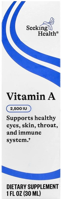 Seeking Health 액상 비타민A 750mcg(2500IU) 30ml(1fl oz), 1개, Seeking Health 액상 비타민A 750mcg( - 쿠팡
