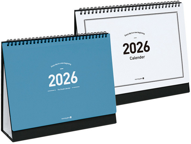 모닝글로리 2026 달력 4500 모닝 스탠딩 캘린더, 1개, 색상랜덤