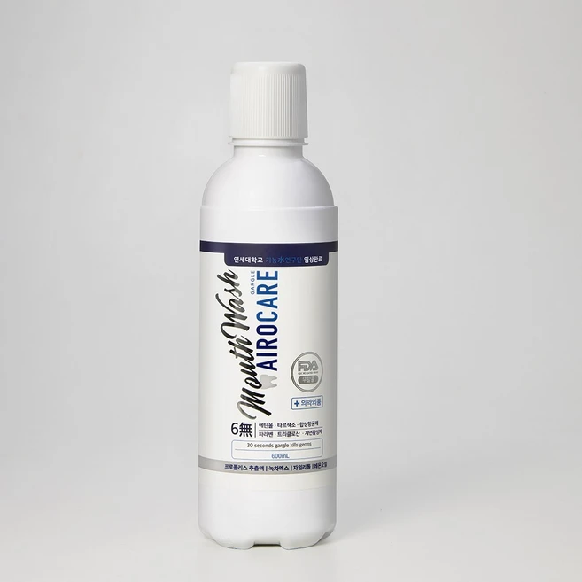 에어로케어 프로폴리스 무알콜 가글 구강 청결제, 600ml, 1개 - 쿠팡