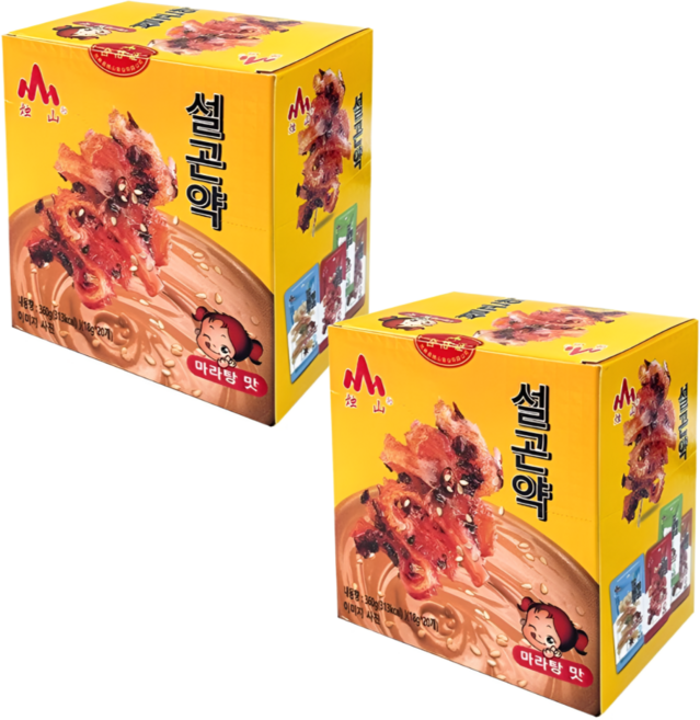 중국간식 설곤약 마라탕맛 마라 향라 곤약 다이어트, 40개, 18g