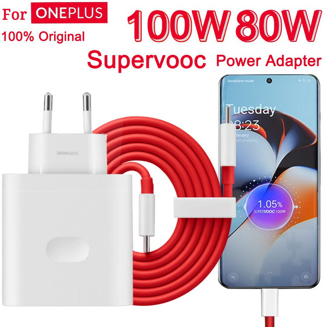 오리지널 Oneplus 충전기 Supervooc 100W A타입 전원 어댑터 EU 미국 초고속 케이블 12 Pro Nord 3, [01] EU Charger And Cable, 1개