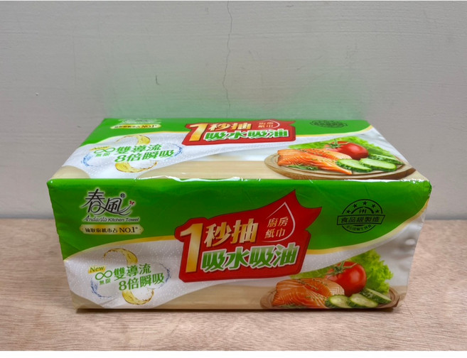 春風 廚房紙巾, 1個, 吸水吸油紙巾120抽單包
