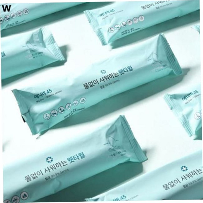 간편물타올 물없이 샤워하는 웻타올 소형 민트 1팩 20매 79000EA 1EA, 본상품