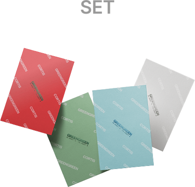 [4종세트] 코르티스 그린그린 위버스 앨범 미니 2집 EP 앨범 CORTIS GREENGREEN Weverse+하드슬리브 증정