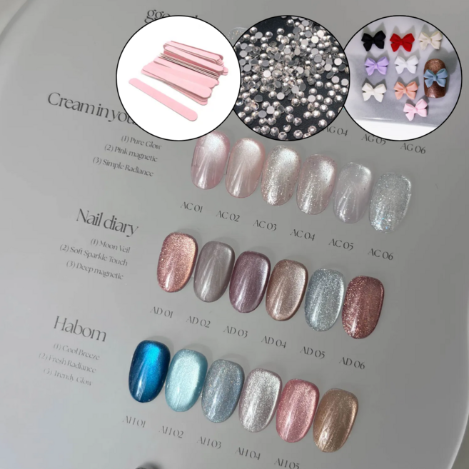 디젤 풀컬러 오로라퀸 리뉴얼 오어 마스터 글리터 자석젤, 1개, 10g, AH03(하봄)