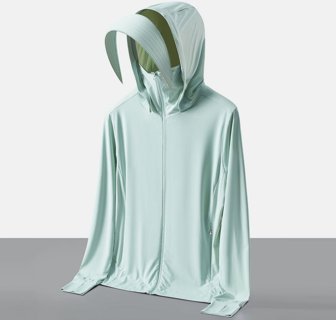 冰絲防曬衣女夏季戶外輕薄款防紫外線防曬服男士釣魚服皮膚衣外套, XL