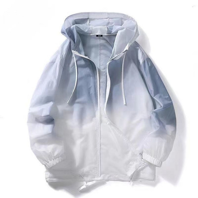 防曬衣男款新款冰絲薄款夾克情侶學生外穿防曬服韓版寬鬆夏天外套, XL 110-130斤