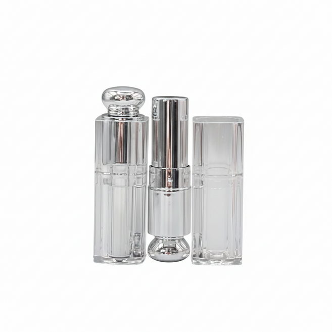 미니 립스틱용기 립밤 공병 화장품 소분 용기 립밤만들기 diy, 2. 실버, 2개, 실버