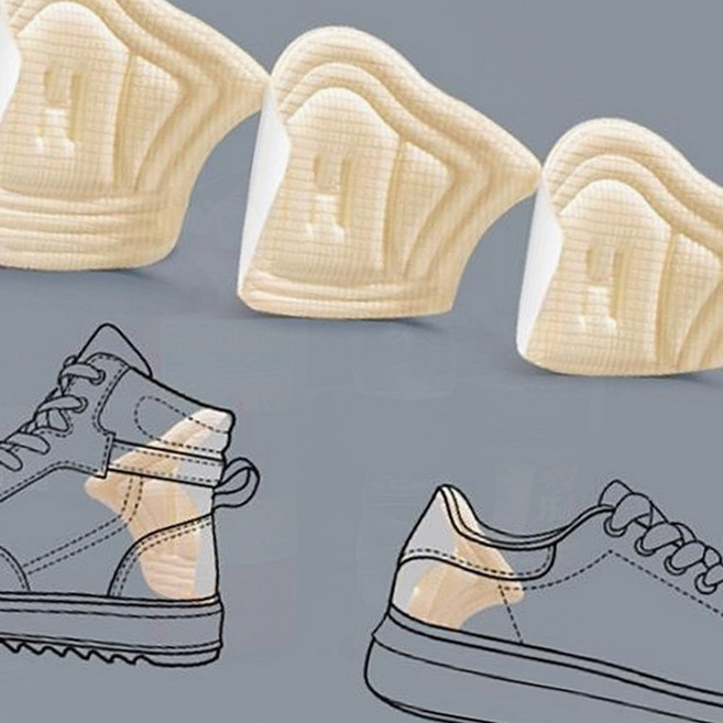 뒤꿈치 패드 실리콘 물집 방지 행군 깔창 신발 쿠션 보호