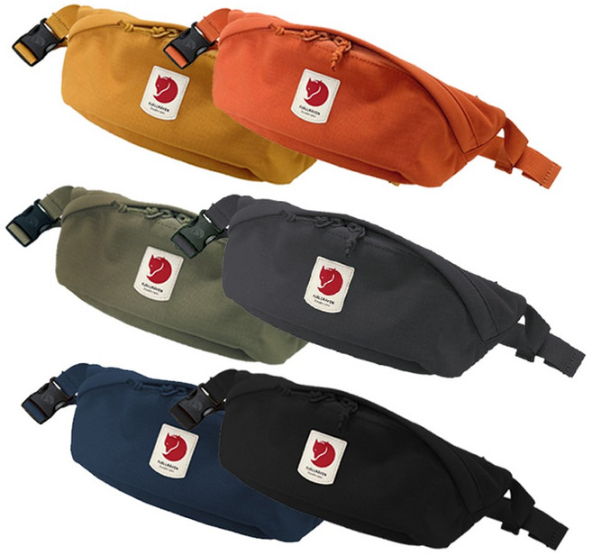 [피엘라벤] 울버 힙 팩 미디엄 (23165), 블랙