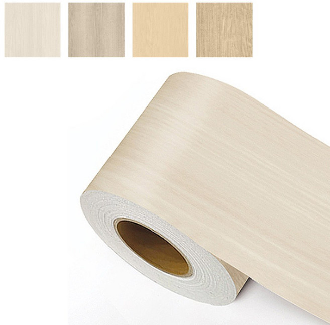 문턱 시트지 무늬목 우드 필름지, 데코몰딩시트지 연베이지