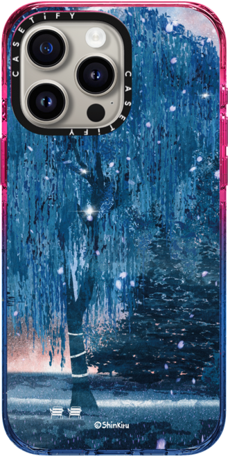 케이스티파이 CASETiFY 아이폰 15 프로 맥스 맥세이프 호환 임팩트 케이스 under a tree by shinkiru - 매트 블랙, {Size} {Color} -  코튼 캔디, 1