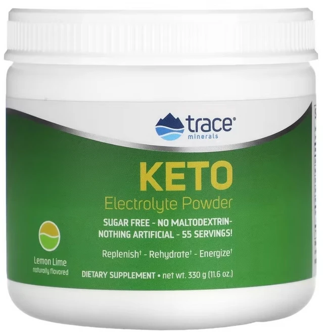 트레이스 미네랄 Keto 케토 Electrolyte 전해질 이온 파우더 Powder 노슈가 레몬라임 11.6 oz 330 g, 1개, 330g - 쿠팡