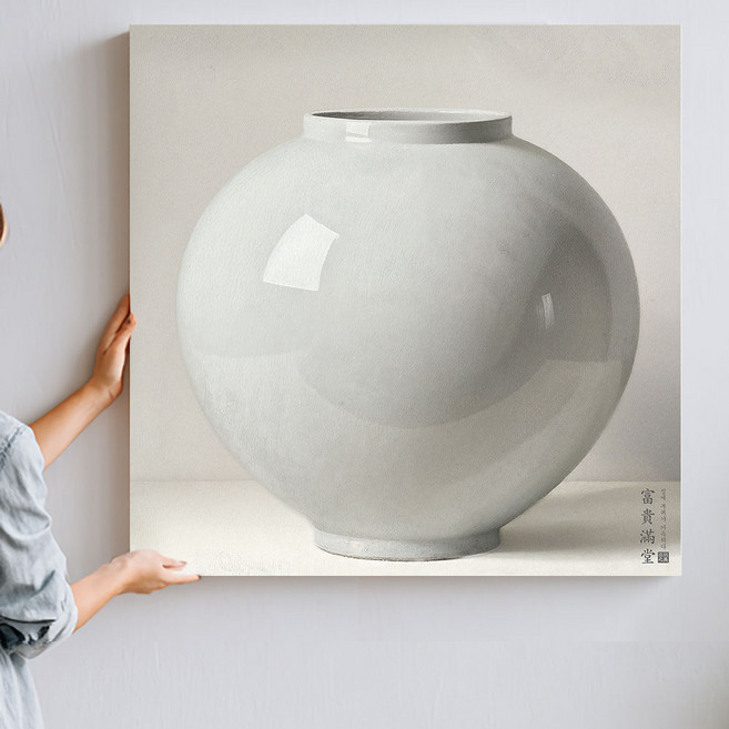 네이처갤러리 달항아리 액자 대형 인테리어 그림, 2번 달항아리