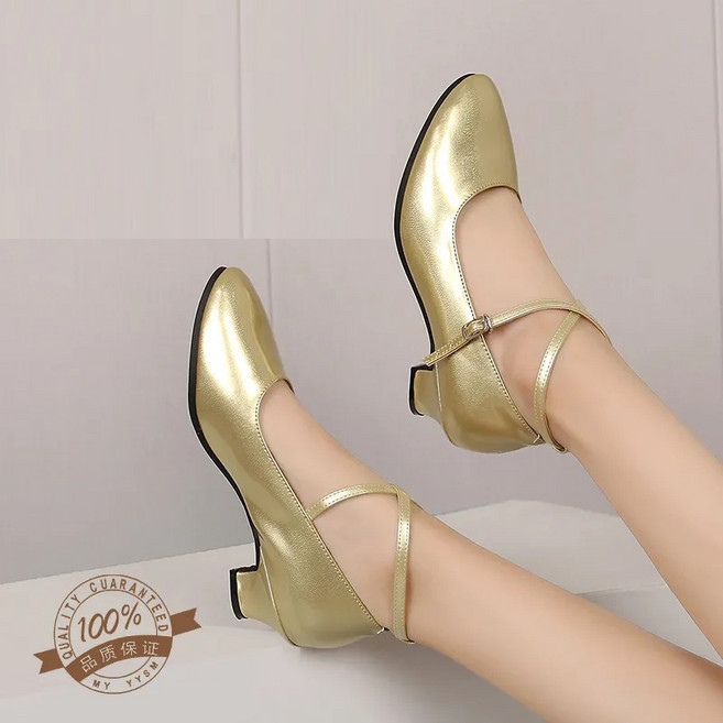 [PINK LITCHI]여성 댄스 슈즈 라틴 댄스화 모던댄스 신발 bb6 zhuo1015, 245, 블랙C-5.5CM