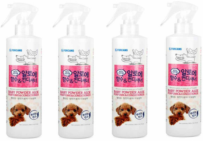 포비스 알로에 향수 베이비파우더향, 4개, 300ml