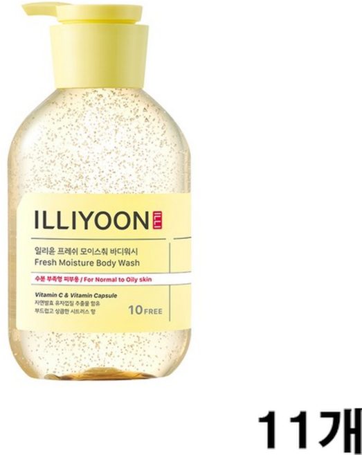 일리윤 프레쉬 모이스춰 바디워시 시트러스, 500ml, 11개