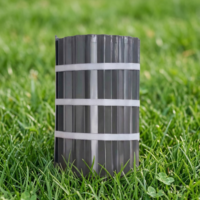 철제 잔디엣지 화단경계 튼튼한 울타리 테두리 잔디분리대, 다크그레이25cmX6m 두께0.3mm