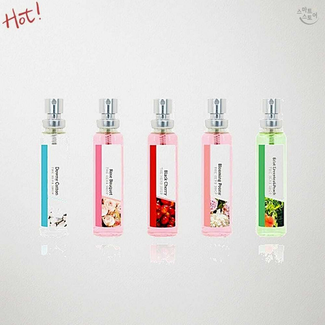 휴대용향수 블랙체리 18ml 10개입 오드뚜왈렛 달콤한향 바디미스트 미니향수 팩 외출향수 초성 ㅎㅅ