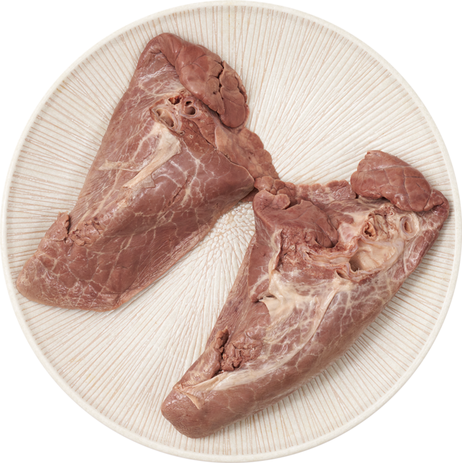 (대경푸드빌) 국내산 삶은 돼지 허파, 700g, 2개