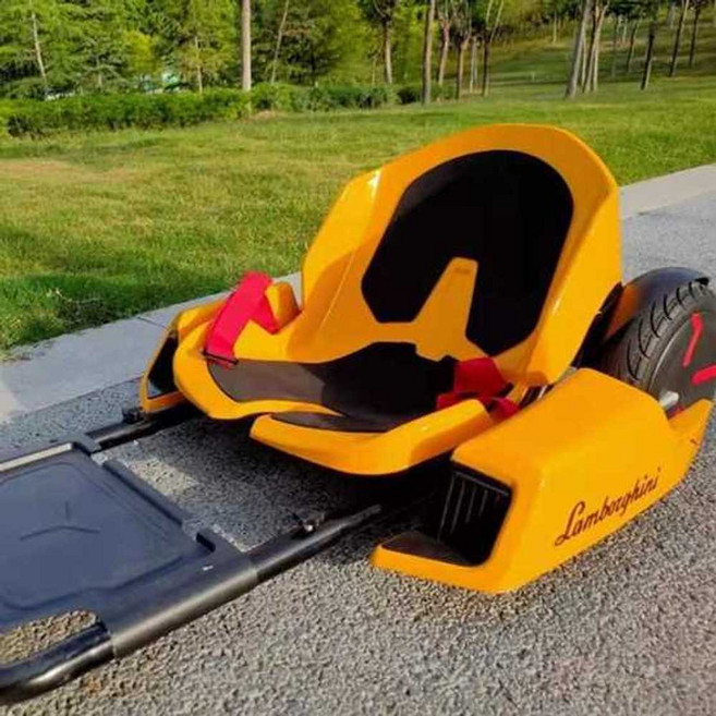 고카트 확장 시트 레이싱 드리프트 2명 탑승 아우디, 그레이+길이조절+풋페달