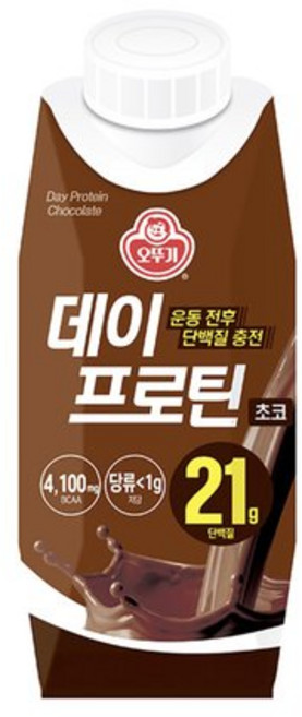 오뚜기 데이프로틴 초코 250ml x 3개, 1개