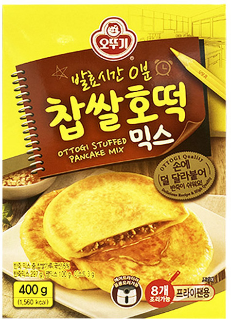 오뚜기 찹쌀 호떡믹스, 400g, 8개