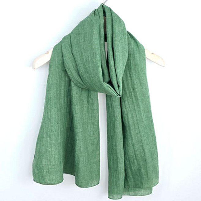 무지 면 스카프 피그먼트 국내 생산 빅사이즈 사계절 솔리드 스카프