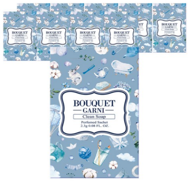 부케가르니 퍼퓸드 샤쉐 본품, 2.3g, 10개, 1 SCENT(클린솝)