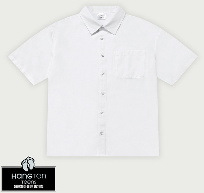 [행텐틴즈 중계점] *25S/S 봄맞이 특가SALE* 포켓 옥스포드 반팔 셔츠 (오프화이트) 깔끔한 컬러 옥스포드 소재로 다양한 코디에 활용 가능한 봄 가을 간절기 셔츠 남방